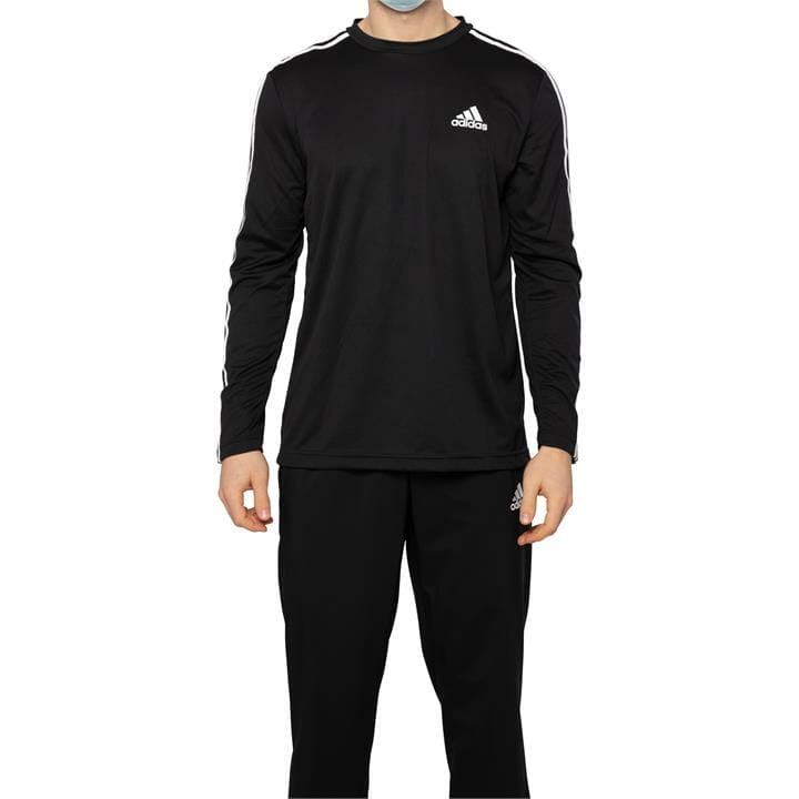 OJAM - Pivot - Adidas Aeroready Designed 2 Move 3-Stripes Tee  Size XS Mens