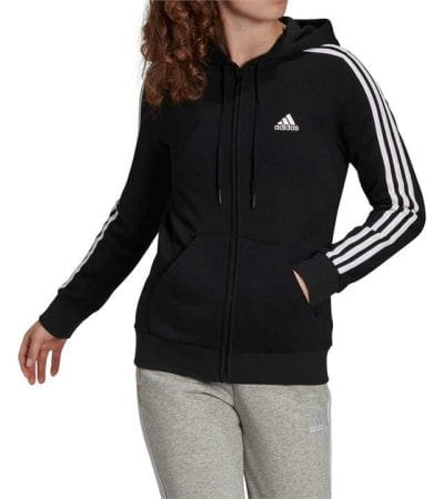 OJAM - Pivot - Adidas Essentials Fleece 3-Stripes Full-Zip Hoodie Size XS Womens