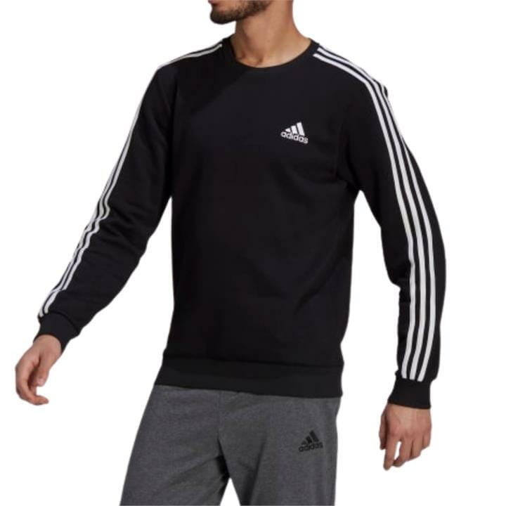 OJAM - Pivot - Adidas Essentials Fleece 3-Stripes Sweatshirt  Size XS Mens