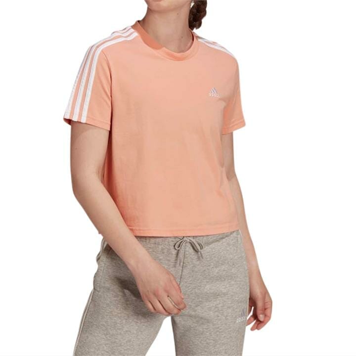 OJAM - Pivot - Adidas Essentials Loose 3-Stripes Cropped Tee  Size XS Womens