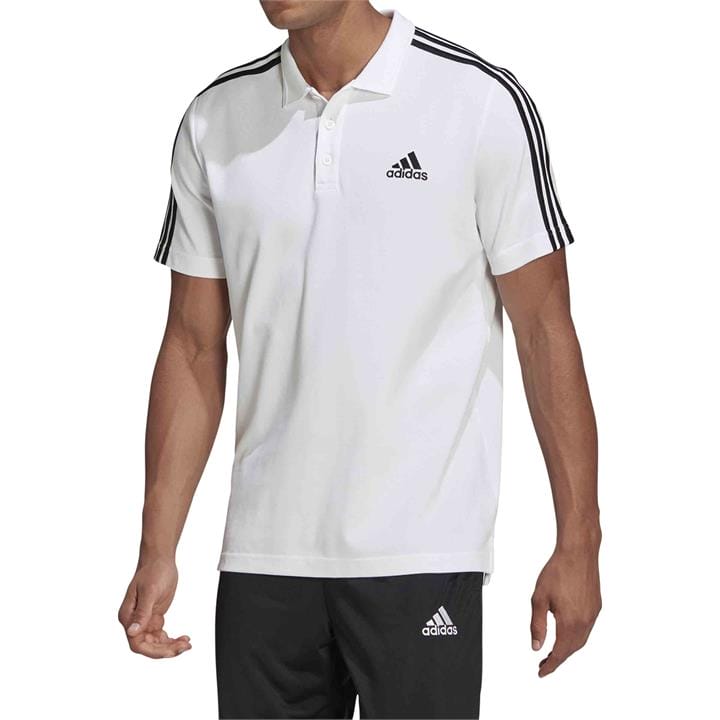 OJAM - Pivot - Adidas Essentials Piqué Embroidered Small Logo 3-Stripes Polo Shirt  Size XS Mens