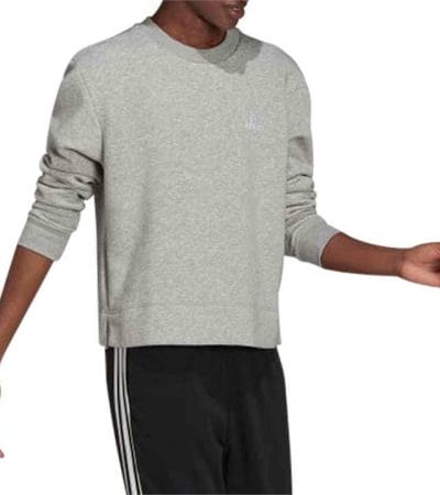 OJAM - Pivot - Adidas Essentials Small Logo Fleece Cropped Sweatshirt Size XS Womens