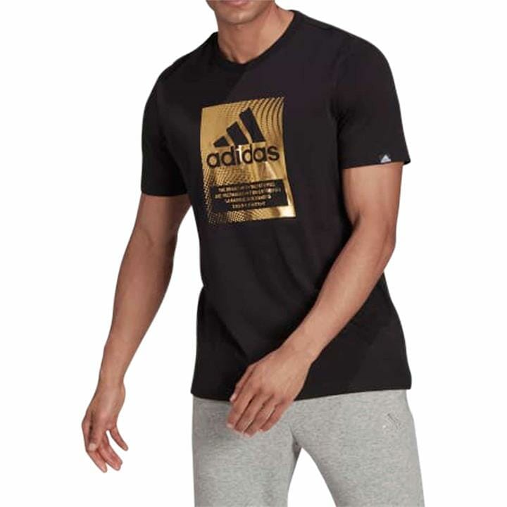 OJAM - Pivot - Adidas Foil Logo Box Graphic Tee  Size S Mens
