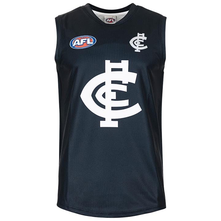 OJAM - Pivot - Burley Sekem Afl Carlton Blues Short Sleeve Replica Guernsey  Size S Mens