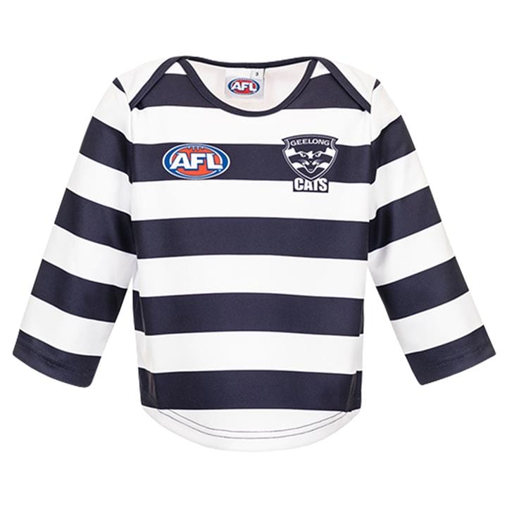 OJAM - Pivot - Burley Sekem Afl Geelong Cats Long Sleeve Replica Guernsey  Size 0 Toddler