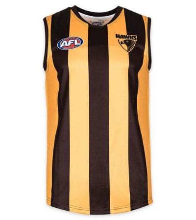 OJAM - Pivot - Burley Sekem Afl Hawthorn Hawks Guernsey Size 4 Kids