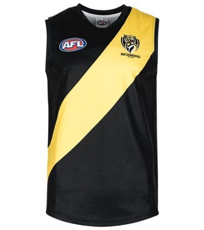 OJAM - Pivot - Burley Sekem Afl Richmond Tigers Short Sleeve Replica Guernsey  Size S Mens