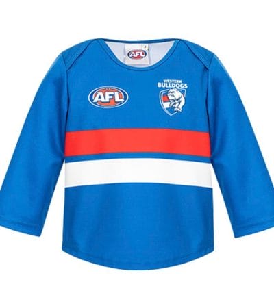 OJAM - Pivot - Burley Sekem Afl Western Bulldogs Long Sleeve Replica Guernsey  Size 0 Toddler