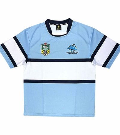 OJAM - Pivot - Burley Sekem Nrl Cronulla Sharks Supporter Jersey Size S Mens