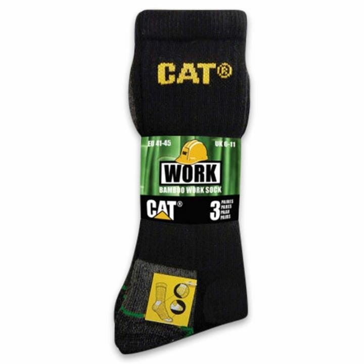 OJAM - Pivot - Caterpillar Bamboo Work Sock 3 Pack  Size S Unisex