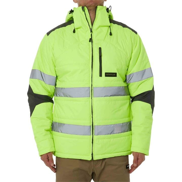 OJAM - Pivot - Caterpillar Hi Vis Boreas Taped Jacket  Size XS Mens