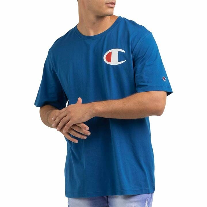 OJAM - Pivot - Champion Ch C Logo S/S Tee Opal Ocean  Size S Mens