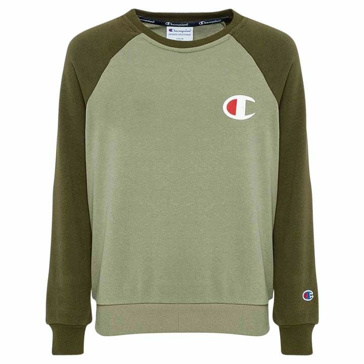 OJAM - Pivot - Champion French Terry Colour Block Crew  Size 6 Unisex