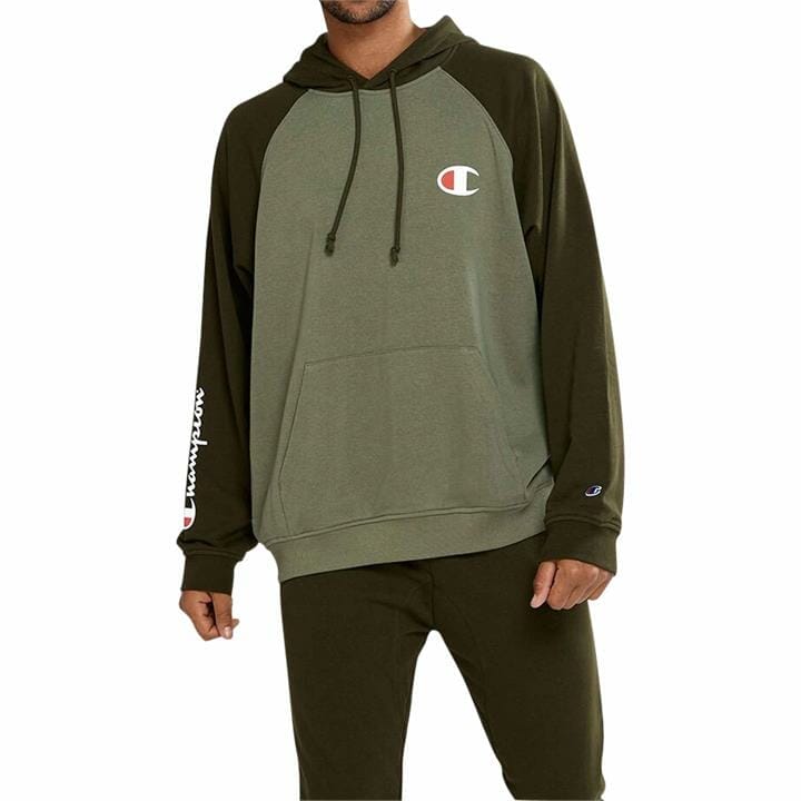 OJAM - Pivot - Champion Lightweight Terry Colour Block Hoodie  Size S Mens