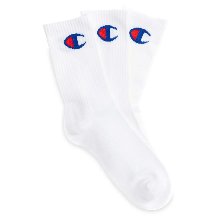 OJAM - Pivot - Champion Logo Cush Crew Sock 3 Pack  Size 3-8 Womens