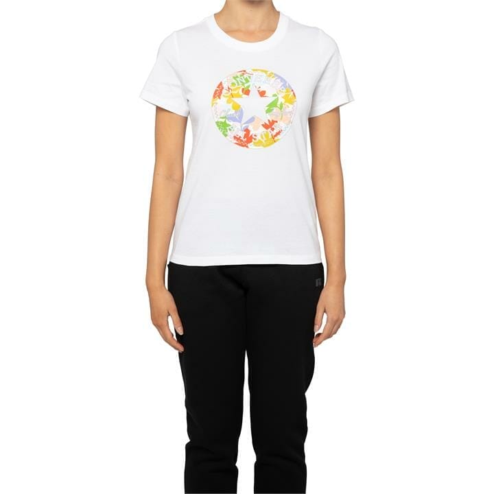 OJAM - Pivot - Converse Flower Vibes Chuck Patch Tee  Size XS Womens