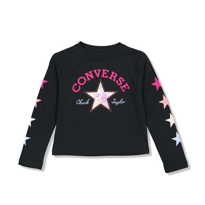 OJAM - Pivot - Converse Star Graphic Long Sleeve  Size 4 Unisex
