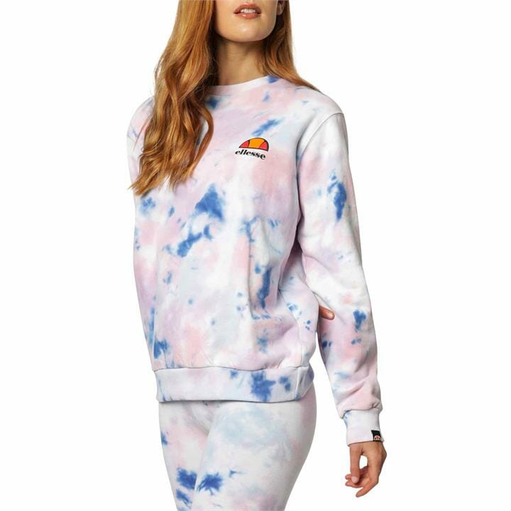 OJAM - Pivot - Ellesse Haverford Crew Sweat Tie Dye  Size 6 Womens