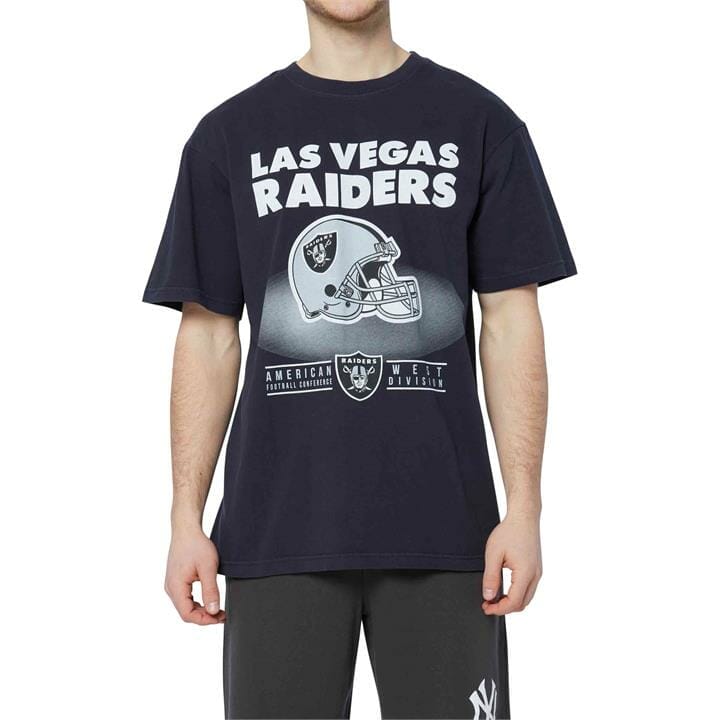 OJAM - Pivot - Majestic 3D Drop Shadow Tee Raiders  Size S Mens