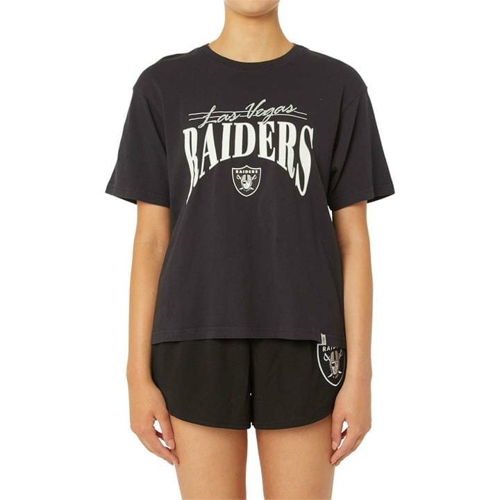OJAM - Pivot - Majestic Nfl Las Vegas Raiders Vintage Arch Boxy T-Shirt  Size XS Womens