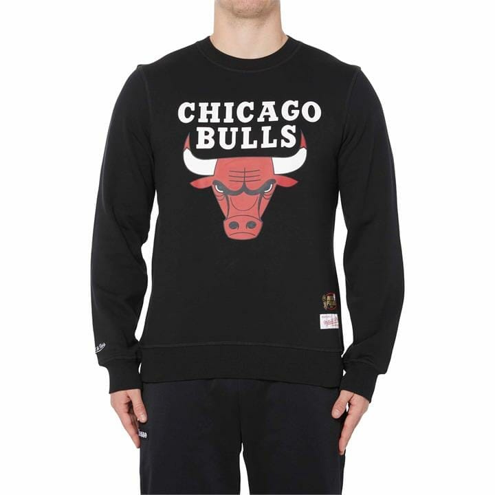 OJAM - Pivot - Mitchell & Ness Chicago Bulls Basic Team Logo Crew Sweatshirt  Size S Mens