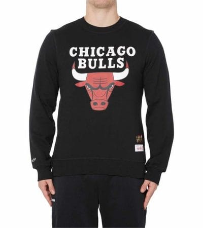 OJAM - Pivot - Mitchell & Ness Chicago Bulls Basic Team Logo Crew Sweatshirt  Size S Mens