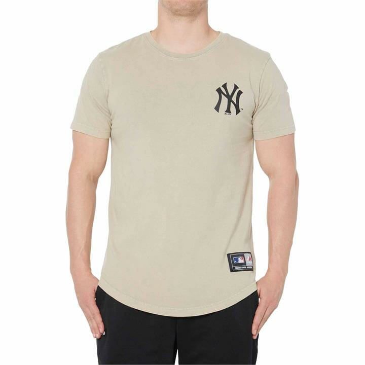 OJAM - Pivot - Mitchell & Ness Kurent Scoop Hem Tee Yankees  Size S Mens