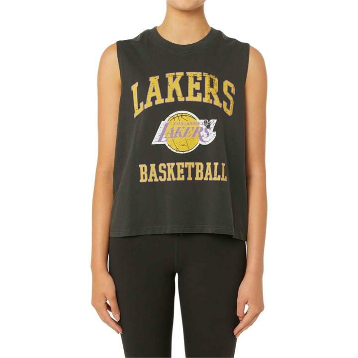 OJAM - Pivot - Mitchell & Ness La Lakers Locker Room Logo Muscle Tank  Size XS Womens