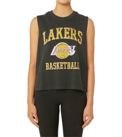 OJAM - Pivot - Mitchell & Ness La Lakers Locker Room Logo Muscle Tank  Size XS Womens