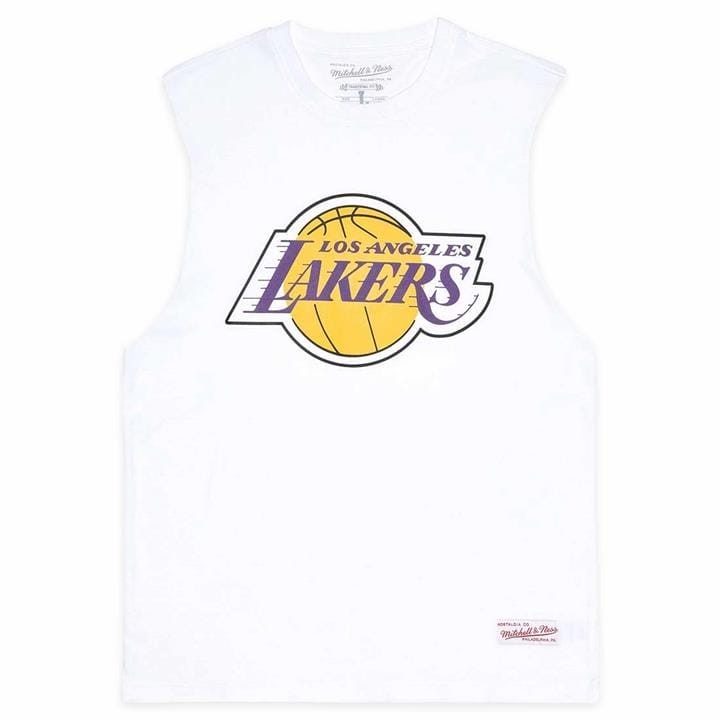 OJAM - Pivot - Mitchell & Ness La Lakers Retro Repeat Logo Muscle Tank  Size S Mens