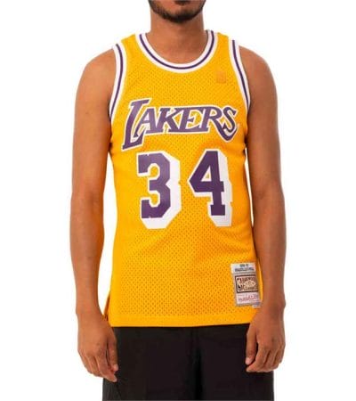OJAM - Pivot - Mitchell & Ness Nba La Lakers Shaquille O'Neal Jersey  Size S Mens