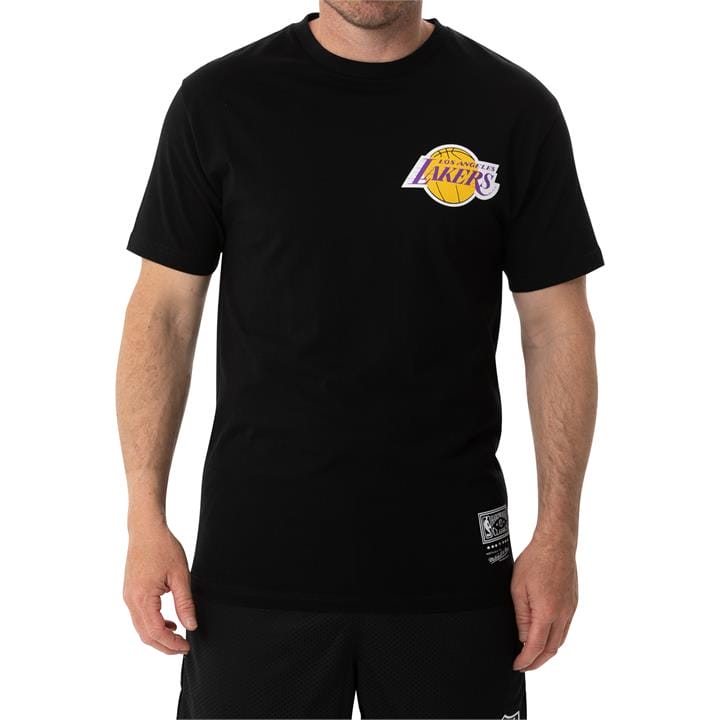 OJAM - Pivot - Mitchell & Ness Nba La Lakers Short Sleeve Retro Repeat Tee  Size S Unisex