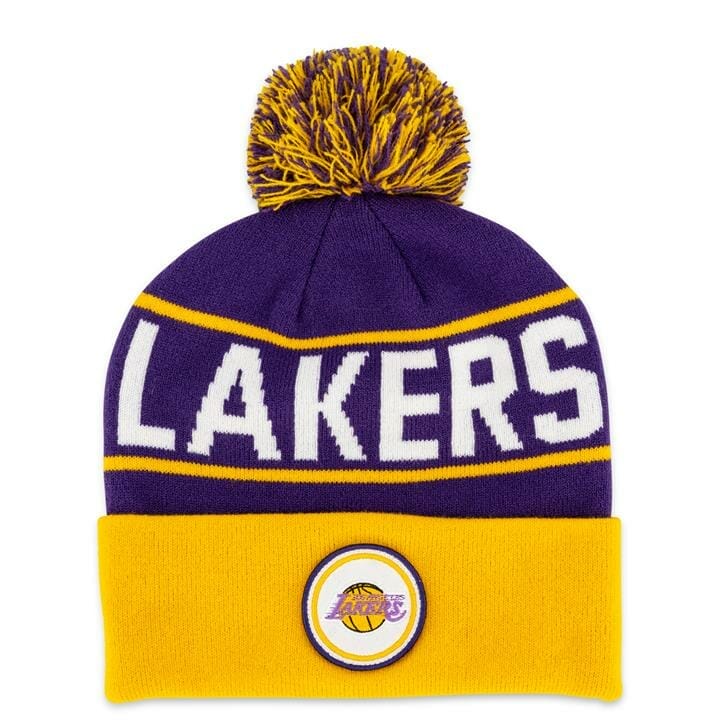 OJAM - Pivot - Mitchell & Ness Nba Los Angeles Lakers Beanie  Size OS Mens