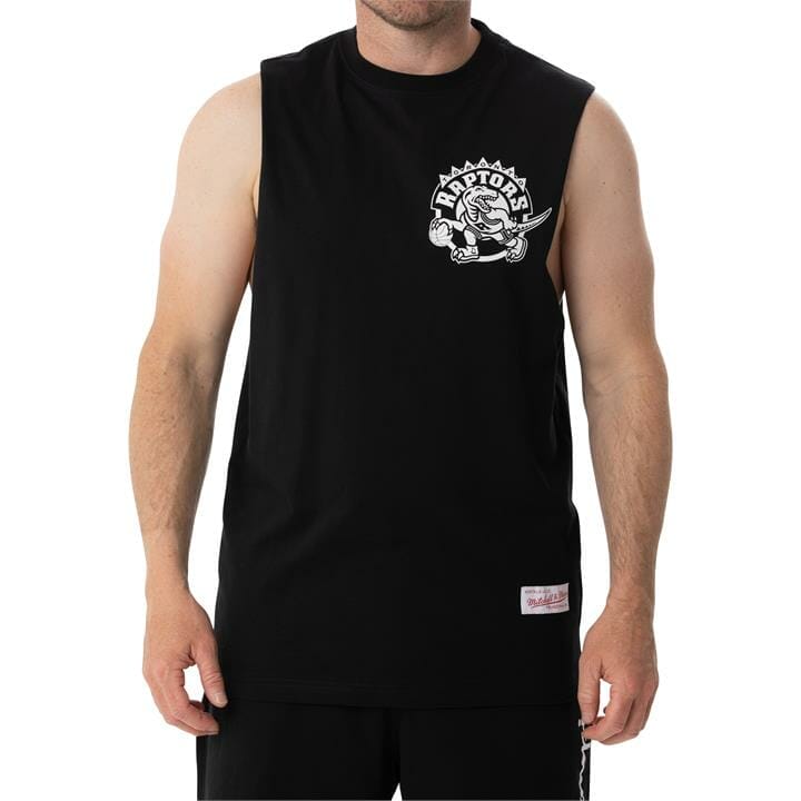 OJAM - Pivot - Mitchell & Ness Nba Toronto Raptors Logo Muscle Tank  Size S Mens