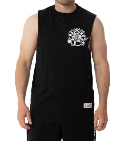 OJAM - Pivot - Mitchell & Ness Nba Toronto Raptors Logo Muscle Tank  Size S Mens