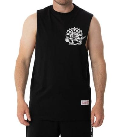 OJAM - Pivot - Mitchell & Ness Nba Toronto Raptors Logo Muscle Tank Size S Mens