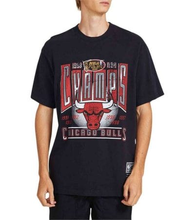 OJAM - Pivot - Mitchell & Ness Vintage Winner Takes All Chicago Bulls T-Shirt Size XS Mens