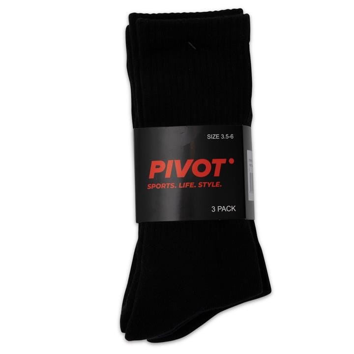 OJAM - Pivot - Pivot Socks Crew Sock 3 Pack  Size S Unisex