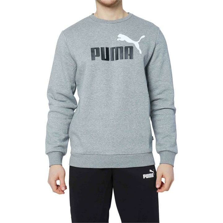 OJAM - Pivot - Puma Essentials+ Two-Tone Big Logo Crew  Size S Mens