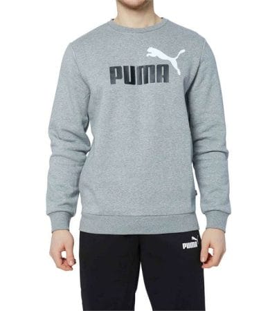 OJAM - Pivot - Puma Essentials+ Two-Tone Big Logo Crew  Size S Mens