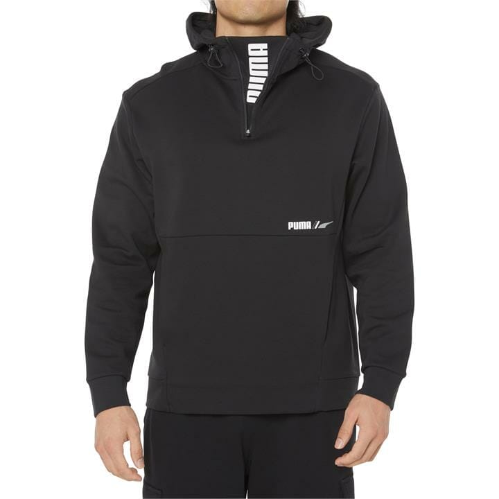 OJAM - Pivot - Puma Rad/Cal Half Zip Hoodie  Size S Mens