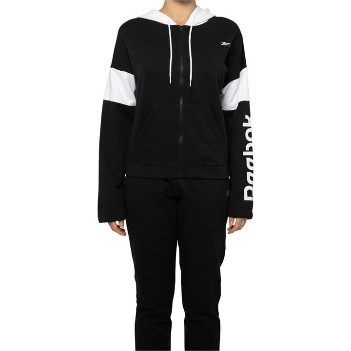 OJAM - Pivot - Reebok Linear Logo French Terry Zip Up Hoodie  Size XS Womens