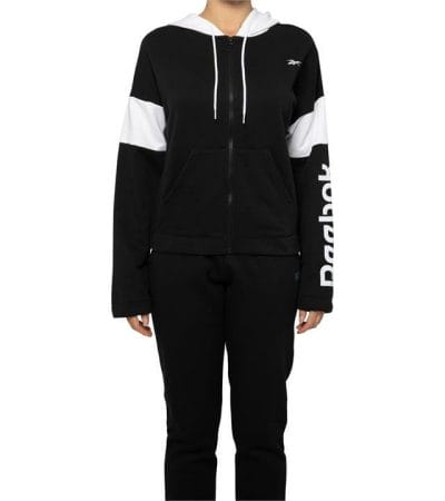 OJAM - Pivot - Reebok Linear Logo French Terry Zip Up Hoodie Size XS Womens