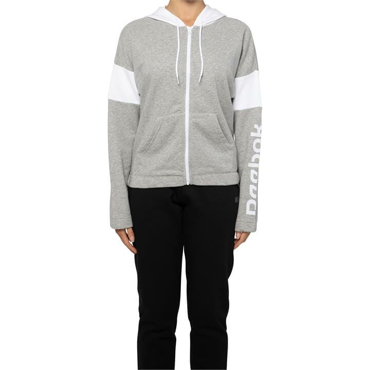 OJAM - Pivot - Reebok Training Essentials Linear Logo French Terry Zip Up Hoodie  Size XS Womens