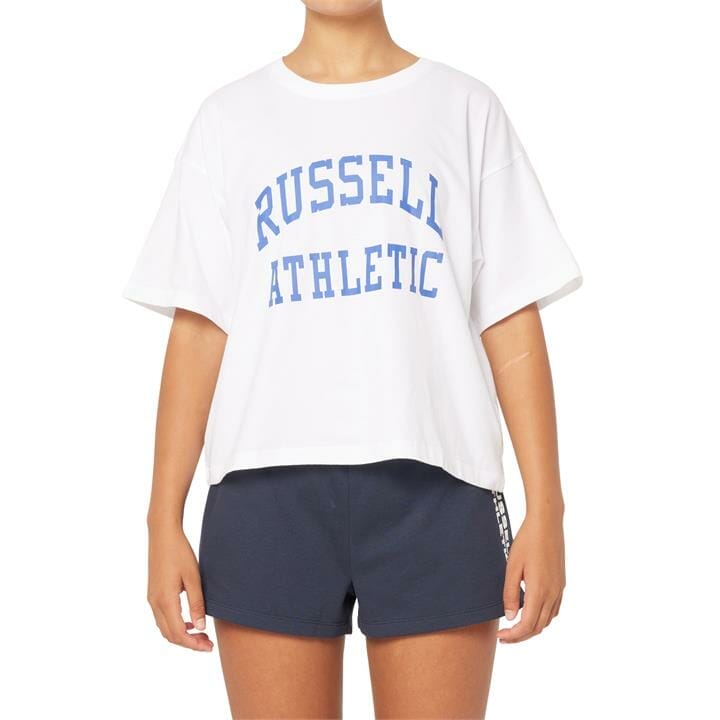 OJAM - Pivot - Russell Athletic Arch Logo Crop Tee  Size 8 Womens