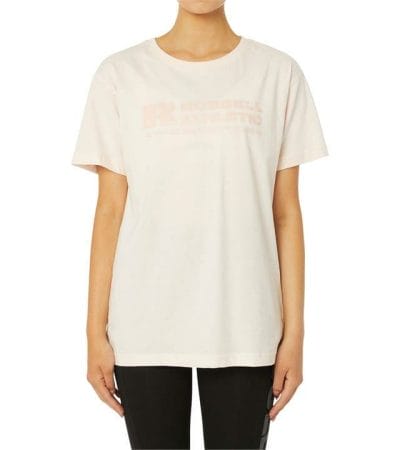 OJAM - Pivot - Russell Athletic Bar Logo Boyfriend Tee  Size 8 Womens