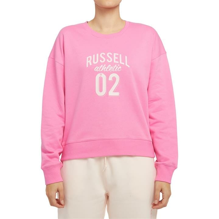 OJAM - Pivot - Russell Athletic Dropped Shoulder Cropped Sweatshirt  Size 8 Womens