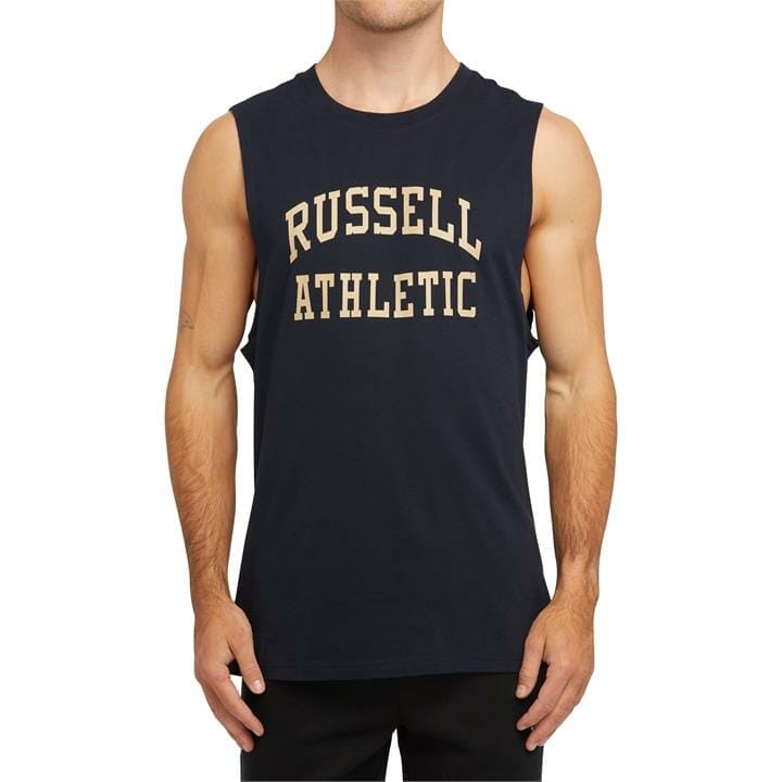 OJAM - Pivot - Russell Athletic Russell Arch Logo Muscle Ink  Size S Mens