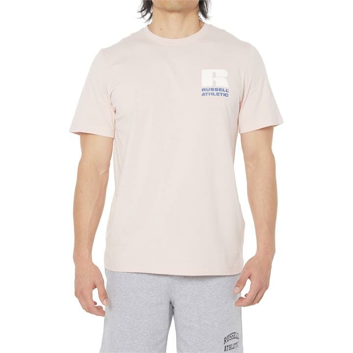 OJAM - Pivot - Russell Athletic Stack Logo Crew Tee  Size S Mens