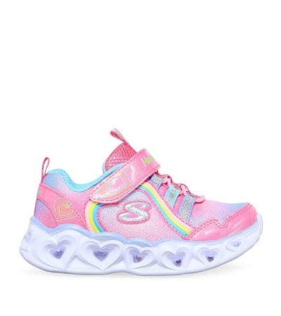 OJAM - Pivot - Skechers Heart Lights - Rainbow Lux  Size 5 Unisex